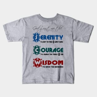 Serenity Prayer Kids T-Shirt